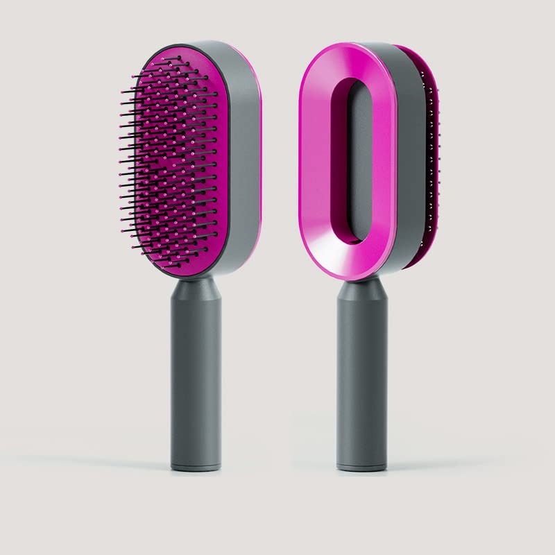 Self Cleaning Hair Brush, 3D Air Cushion Massager Brush Airbag Massage Comb Brush, Shaping Comb Self Cleaning Hair Brush For Women Hairdressing Brush