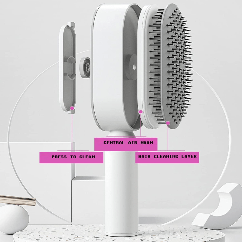 Self Cleaning Hair Brush, 3D Air Cushion Massager Brush Airbag Massage Comb Brush, Shaping Comb Self Cleaning Hair Brush For Women Hairdressing Brush
