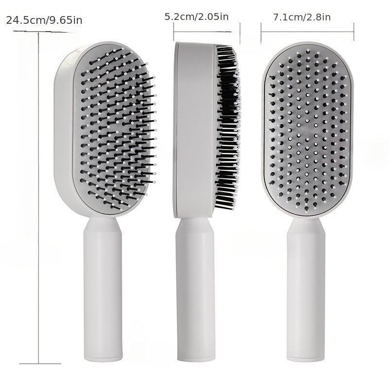 Self Cleaning Hair Brush, 3D Air Cushion Massager Brush Airbag Massage Comb Brush, Shaping Comb Self Cleaning Hair Brush For Women Hairdressing Brush